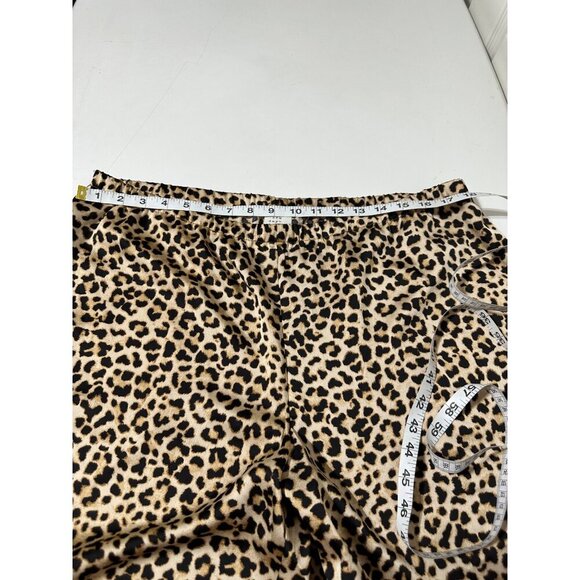 A New Day Women's Mid-Rise Wide Leg Satin Pull-on Animal Print Pants Size XL NWT - Picture 5 of 8